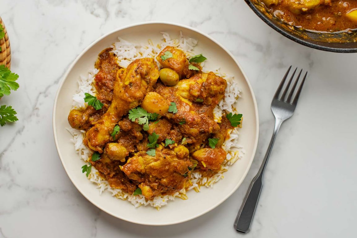 Puerto Rican pollo guisado