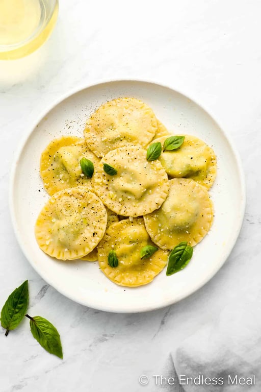 Home made ravioli