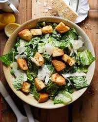 Caesar salad with bib lettuce