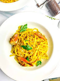 Curry Shrimp Fettuccine Alfredo