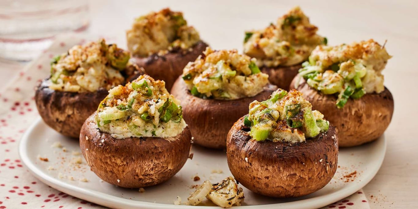 Seafood Stuffed Mushrooms