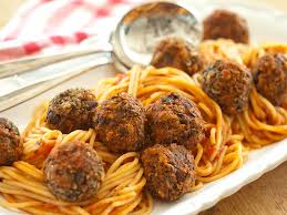 Vegan Spaghetti & Meatballs (Jackfruit & Mushroom)