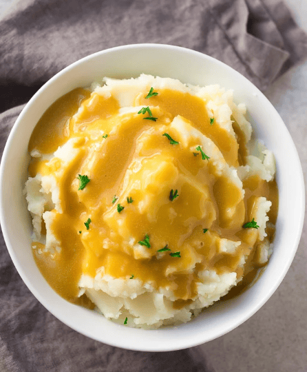 Mashed Potatoes with gravy