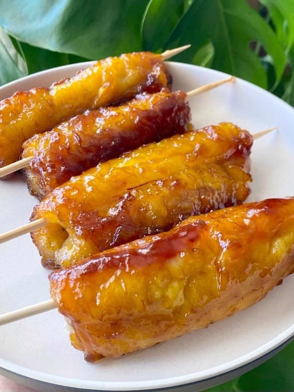 Bananacue (Banana Sugar Skewers)