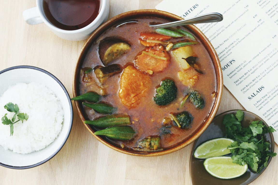 Burmese indian Curry vegetables