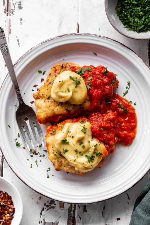 Gluten free chicken Parmesan