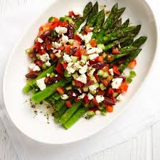 Greek asparagus salad