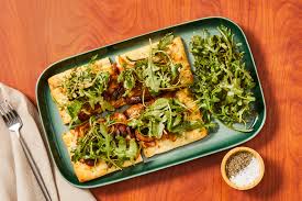 Prosciutto & caramelized mushroom/onion flatbread