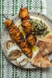 Chicken Shawarma Kababs with Vegetables
