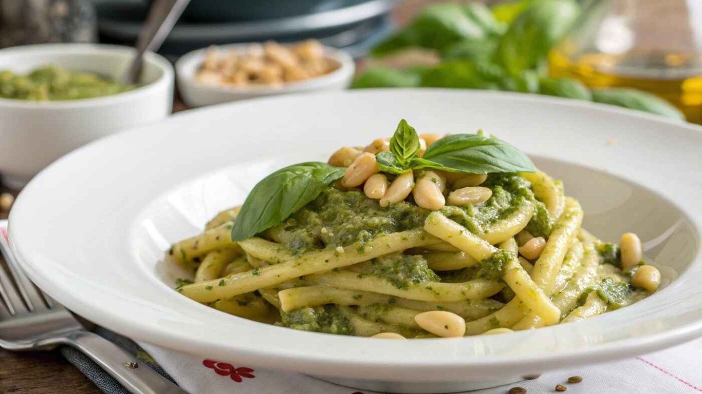 Strozzapreti al Pesto
