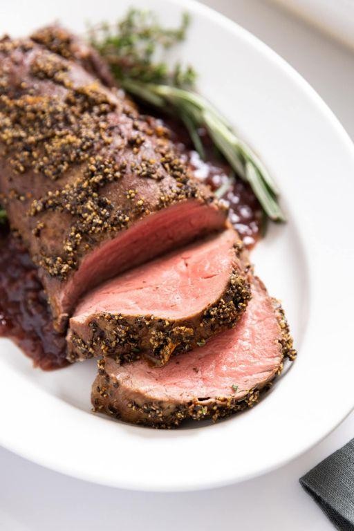 Grilled Beef Tenderloin with Peppercorn