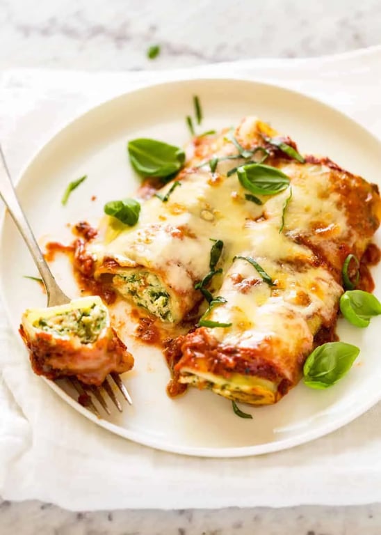 Spinach & Ricotta Cannelloni