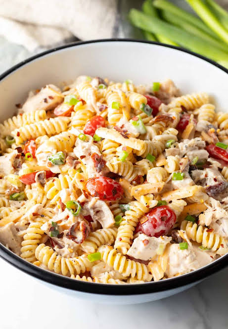 Chicken Bacon Ranch Pasta Salad