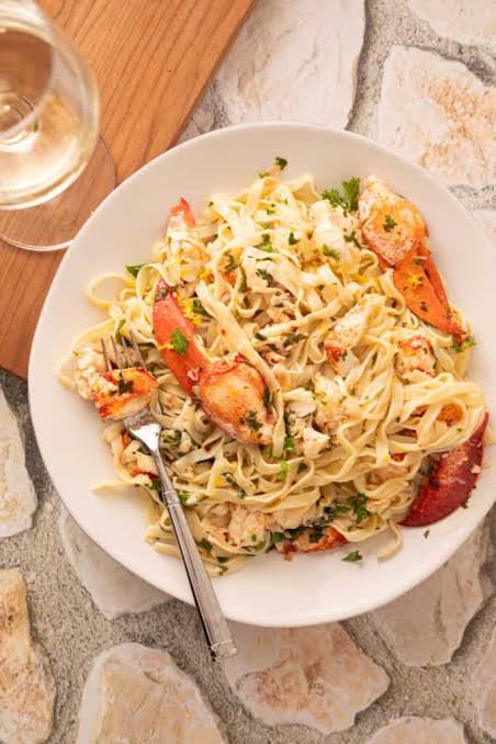 Lobster & shrimp butter pasta
