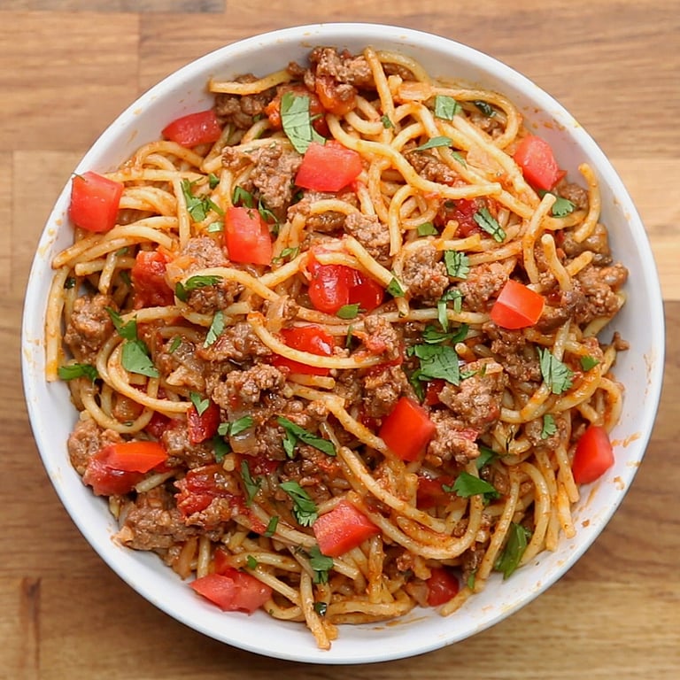 Taco spaghetti