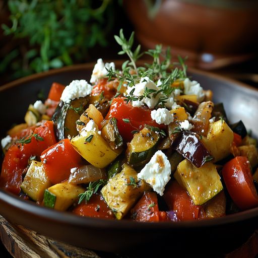 Ratatouille with Goat Cheese