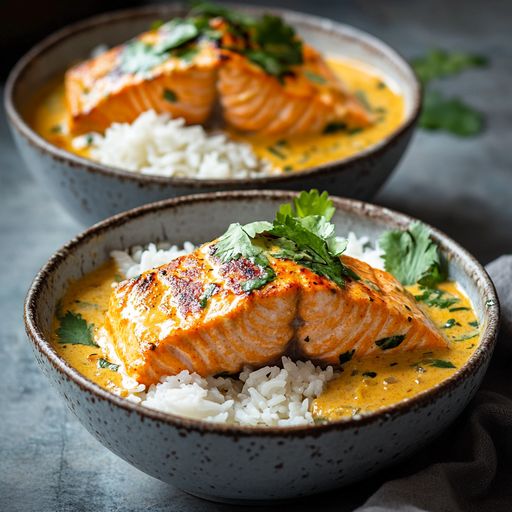 Salmon Miso Coconut Curry