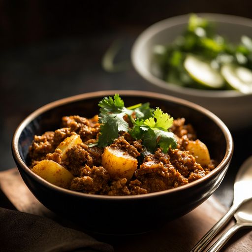 Mutton Keema Aloo