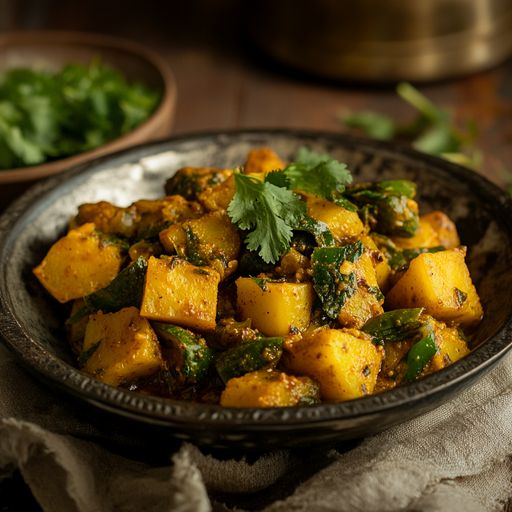 Karela Bateta Nu Shaak