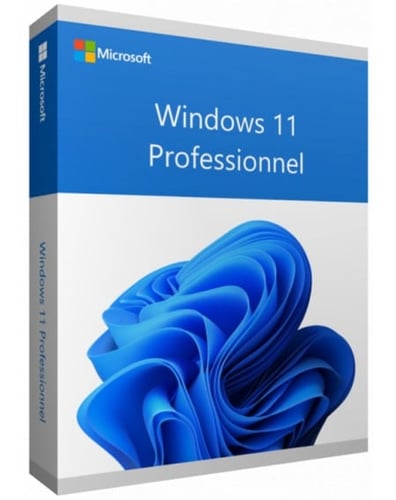 Microsoft Windows 11 Professionnel 64 bits Français (Licence originale + DVD) (FQC-10532)