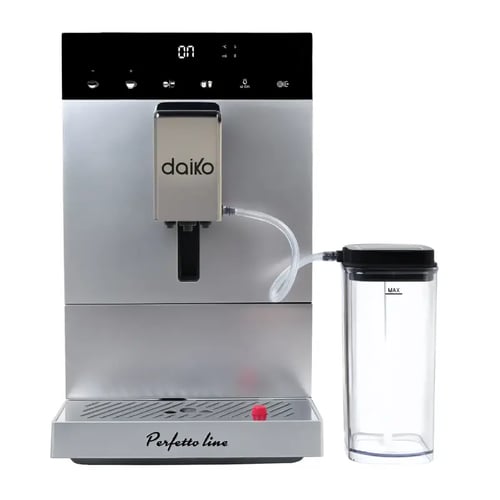 Machine à café Daiko CFAC8592EK automatique Digitale Cappuccino 19 bars Silver avec réservoir à lait