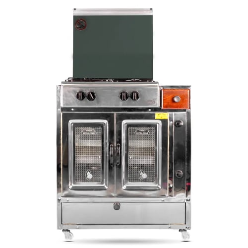 Cuisinière Tivoli 75 cm 4 feux inox avec tiroir