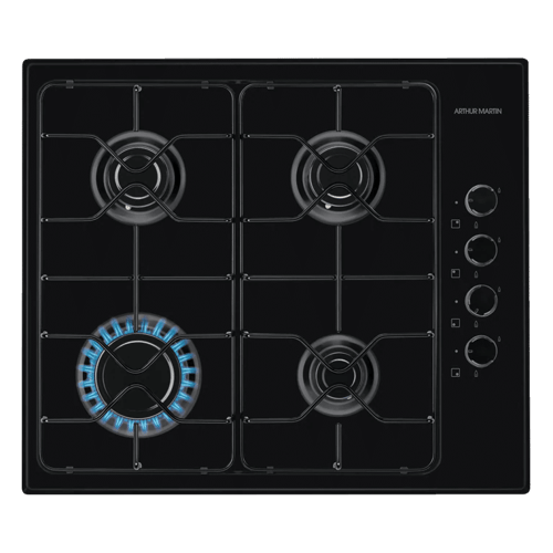 Table de cuisson à gaz Arthur martin AGS6404K 4 feux Prix