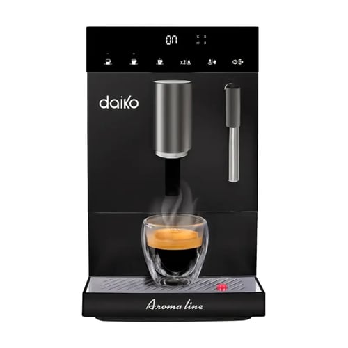 Machine à café Daiko CFA7593EK automatique Digitale 19 bars Noir avec mousseur à lait -prix-maroc