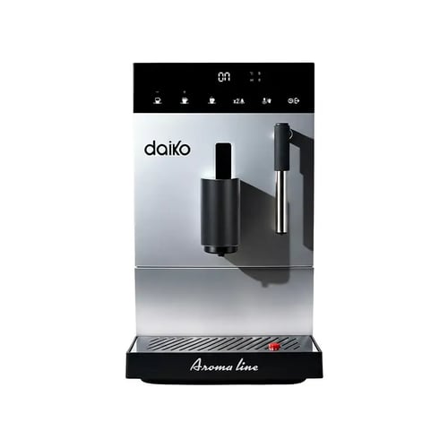 Machine à café Daiko CFA7592EK automatique Digitale 19 bars Silver avec mousseur à lait