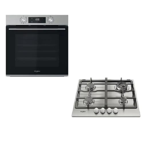 PACK FOUR OMK58HROX+PLAQUE DE CUISSON Whirlpool TGML 661 IX gaz 4 feux