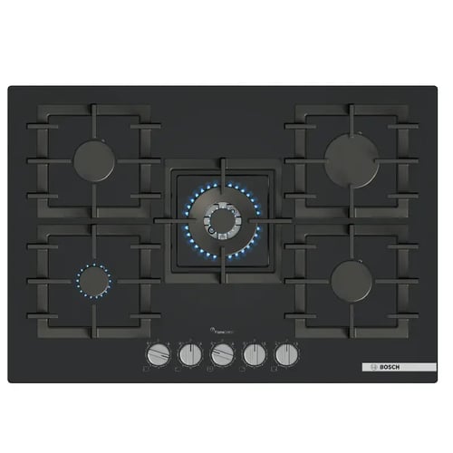 Plaque BOSCH PPQ7A6I40 gaz 75 cm Verre dur Noir