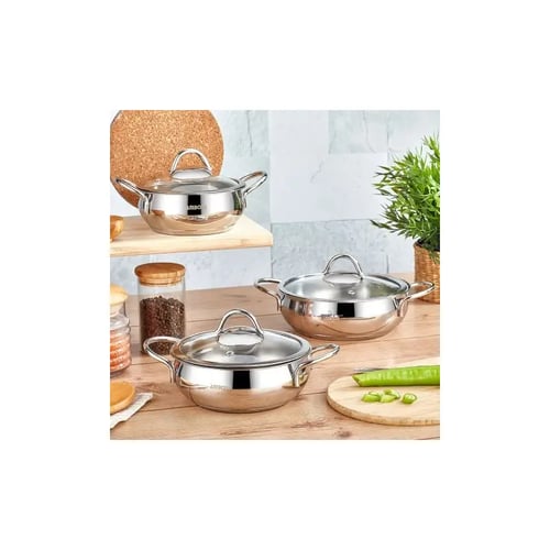 Ensemble AMBOSS STN-5698 En Acier Inoxydable 6 Pièces