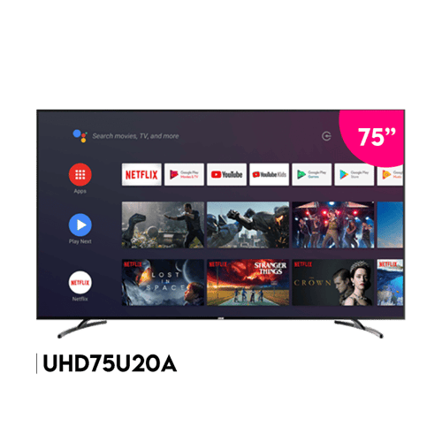 Télévision smart 75 pouces 4k ECHOLINK UHD75U20A
