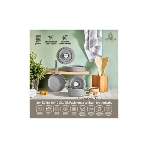 Batterie AMBOSS BEL-0847 de Cuisine en Fonte Bellus Midi