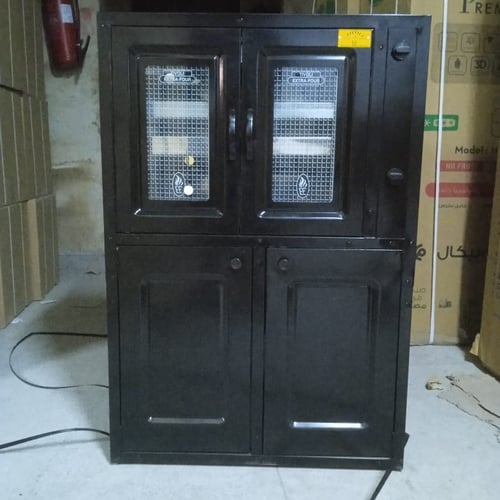 Four à gaz Tivoli 90 cm Marron avec cache bouteille de gaz