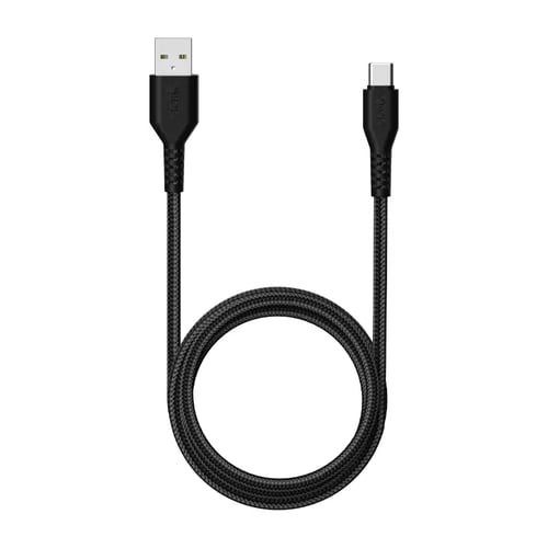 Câble Daiko CU-AC001DK1MWHN mètre Noir Nylon tressé