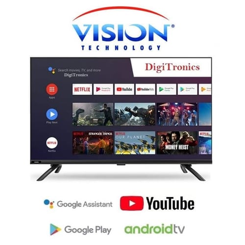 Télévision Vision Smart 43" Android officielle HD - Bluetooth 5.0 - Récepteur Intégré - HDR