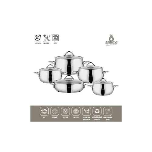 Batterie AMBOSS MOO-0748 MOO en acier inoxydable