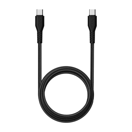 Câble Daiko CU-CC001DK2MWHN USB-C Noir Nylon tressé