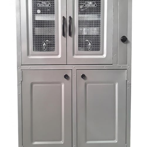 Four à gaz Tivoli 75 cm gris avec cache bouteille de gaz