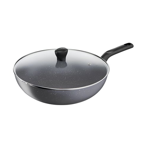 Wok Tefal B2269295 Avec Couv En Verre 28CM COOK NATURAL