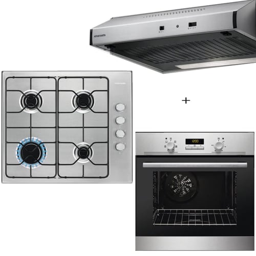 TRIO INOX ARTHUR MARTIN TC AGS6404SX+FOUR AZB2400AOX+HOTTE AHT6125X