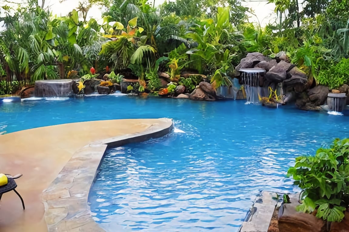 tropical pool design