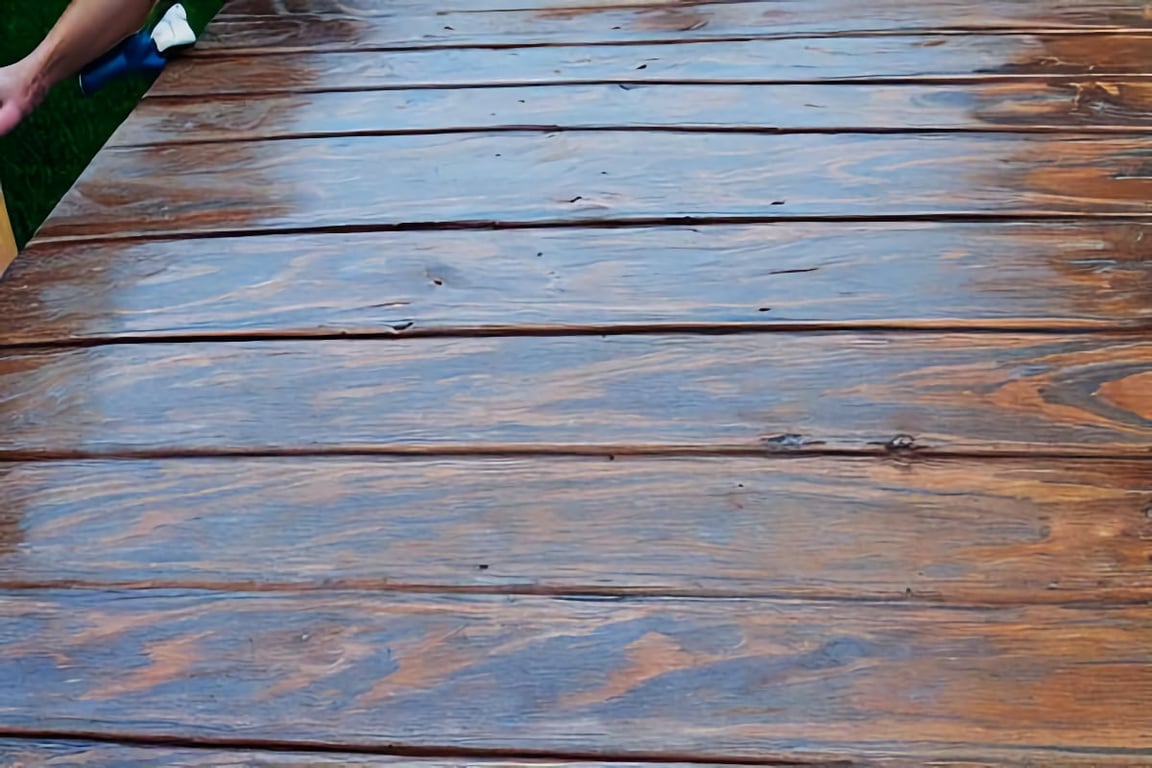 How to stain an old deck
