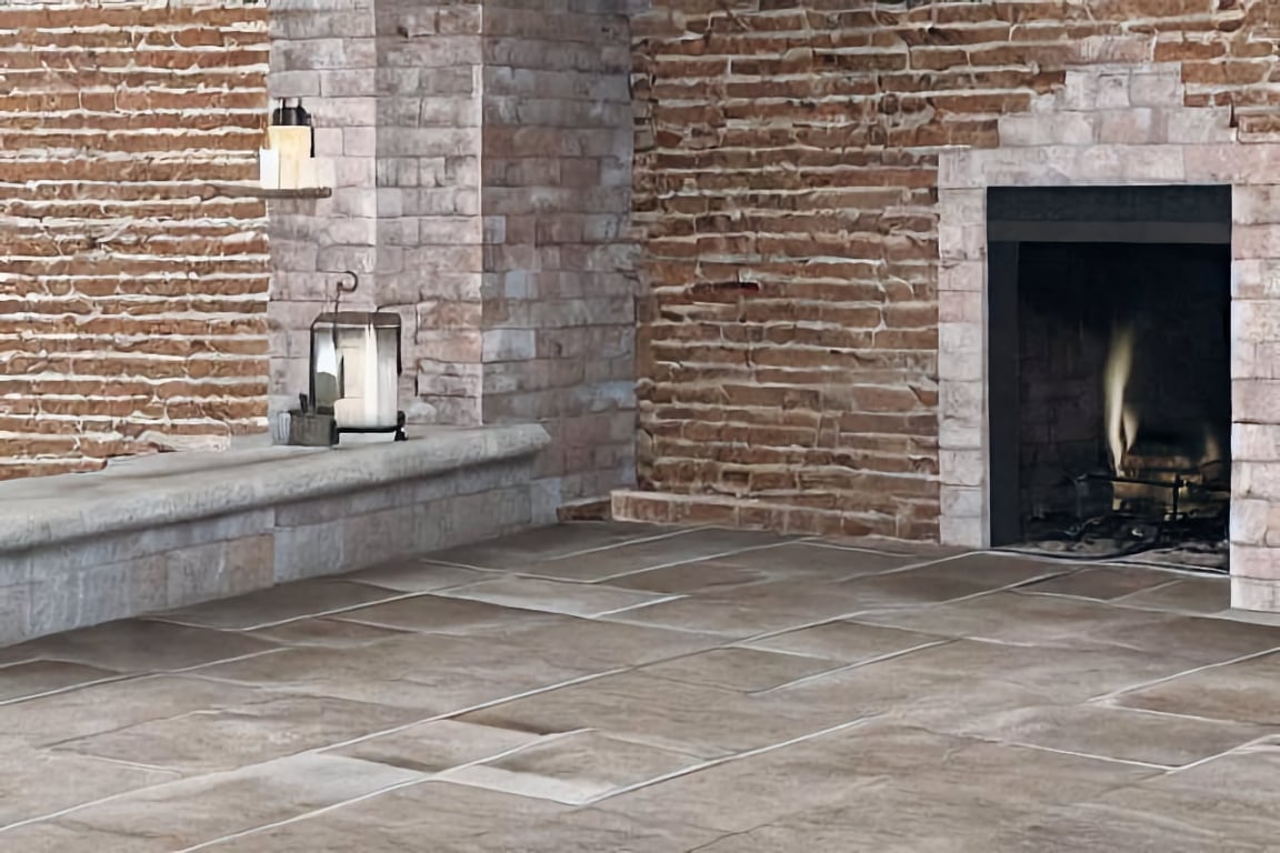 Fireplaces can be tricky to tile
