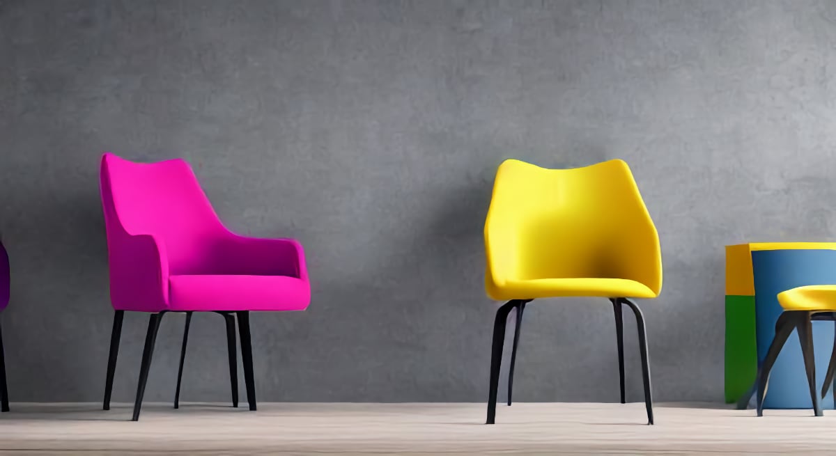 choose the right color furniture for your walls