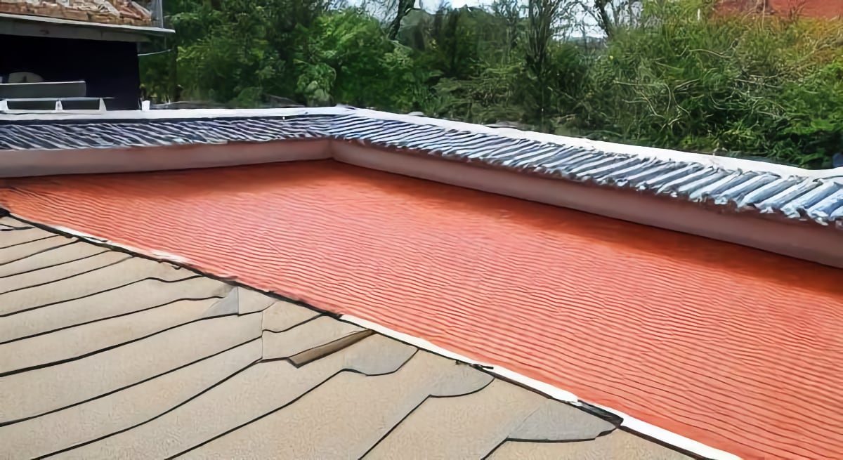 Repair a flat roof