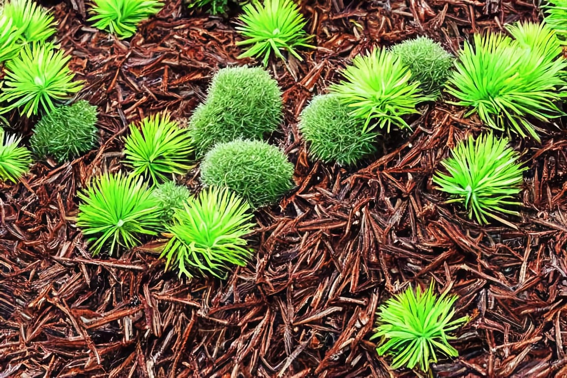 replace pine straw mulch