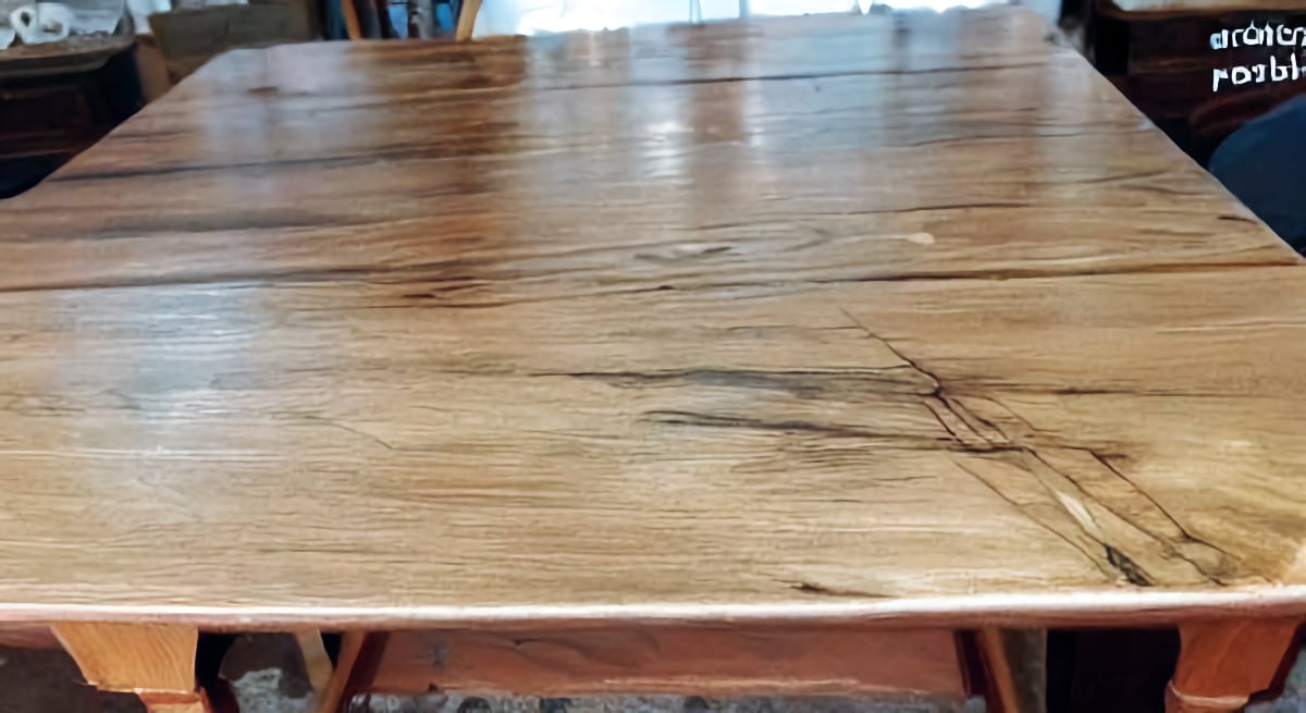 Staining a table