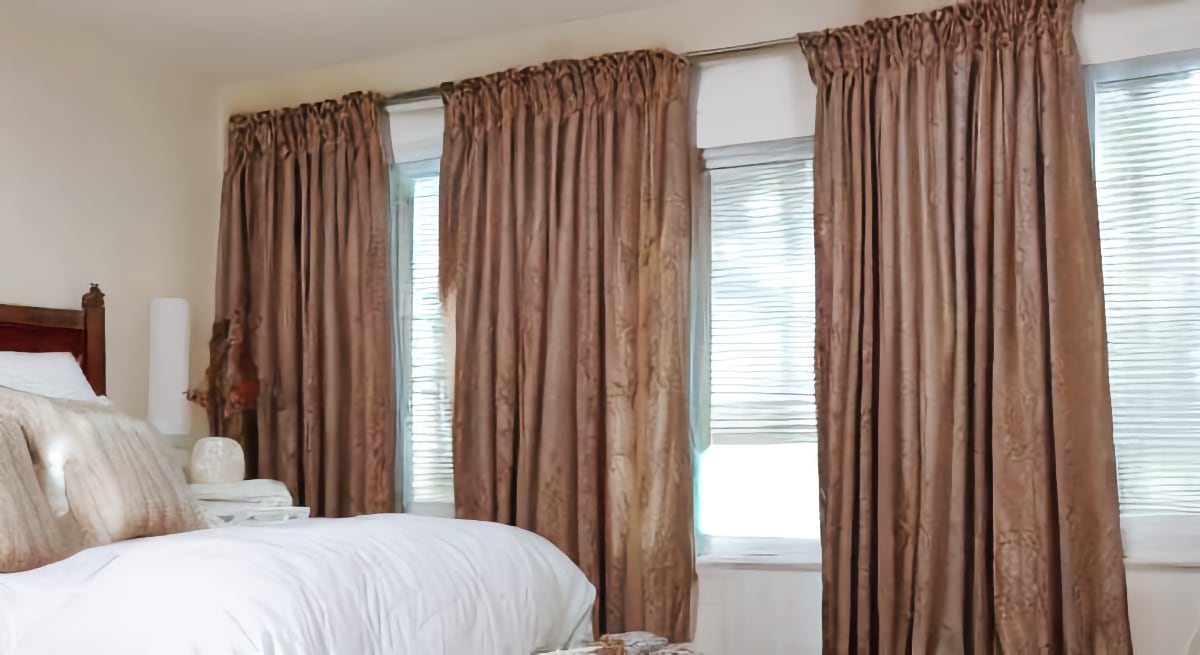 short and long curtains